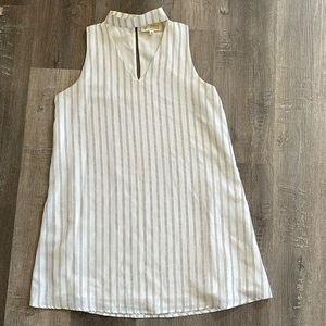 White striped dress 🤍